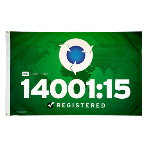 3x5' ISO 14001:15 (IATF 14001:2015) Polyester Flag