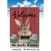 Welcome Bunny Banner Flag, HARDWARE NOT INCLUDED
