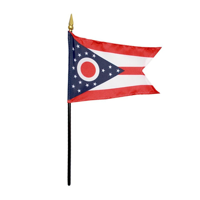 4x6" Ohio Stick Flag