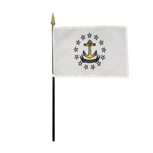 4x6" Rhode Island Stick Flag