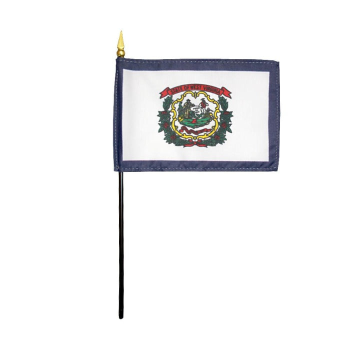 4x6" West Virginia Stick Flag
