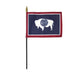 4x6" Wyoming Stick Flag