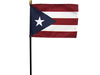 4x6" Puerto Rico Stick Flag