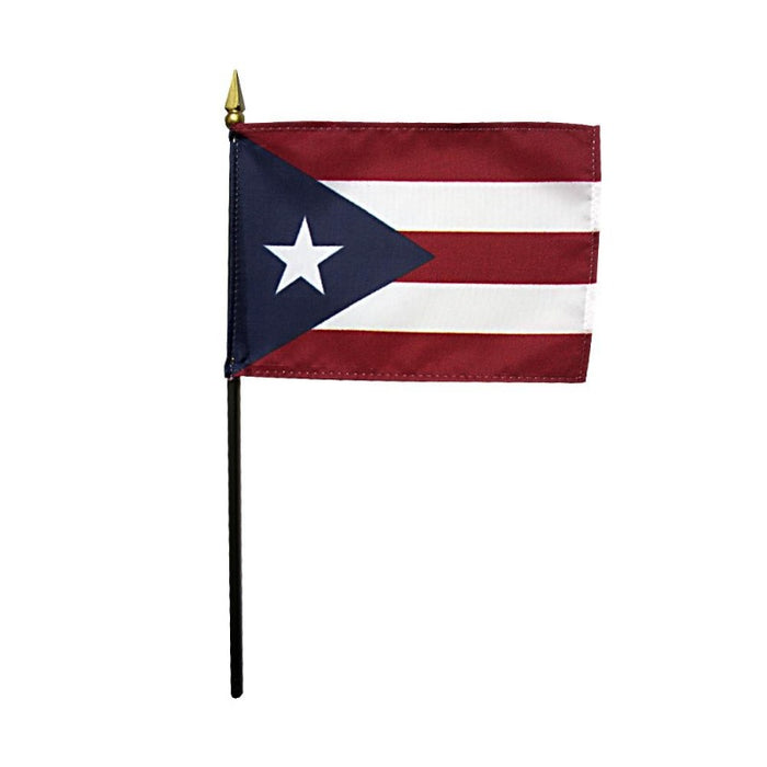 4x6" Puerto Rico Stick Flag