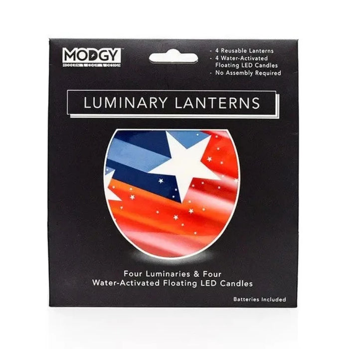 USA Patriotic Expandable Luminary Lantern