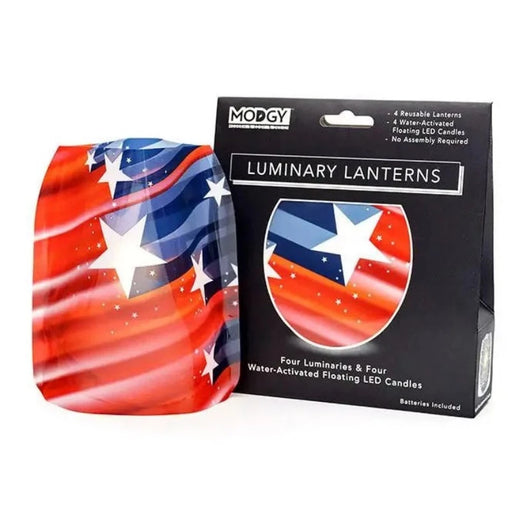 USA Patriotic Expandable Luminary Lantern