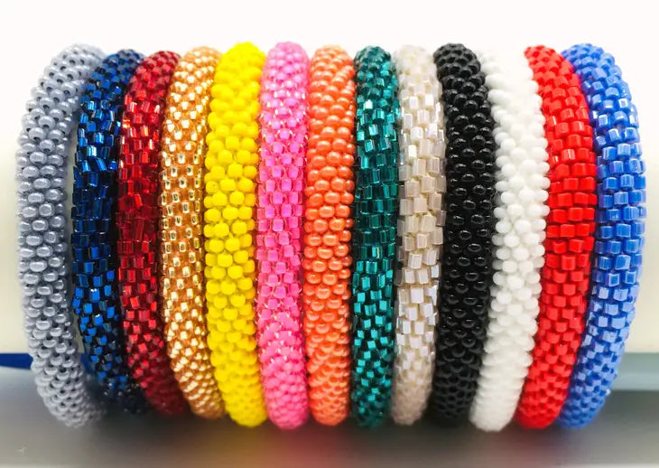 Solid Colors Beaded Bracelet