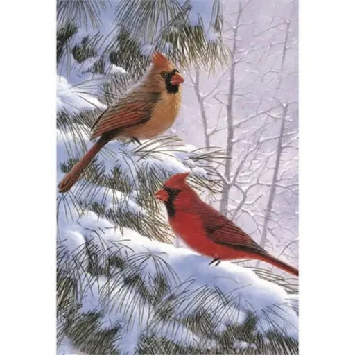 Winter Song Bird Garden Flag