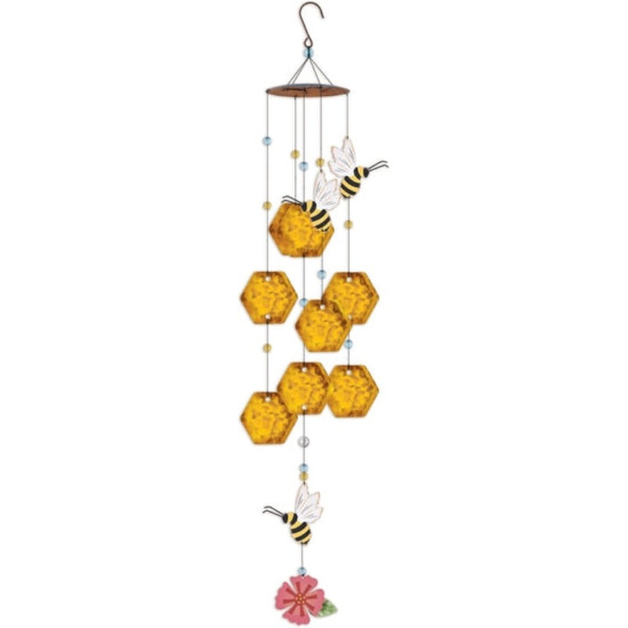 Honeybee & Honeycomb Wind Chime 31"