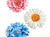 different style options for medium size metal flower wall décor, sold individually