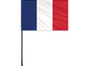 8x12" France Stick Flag