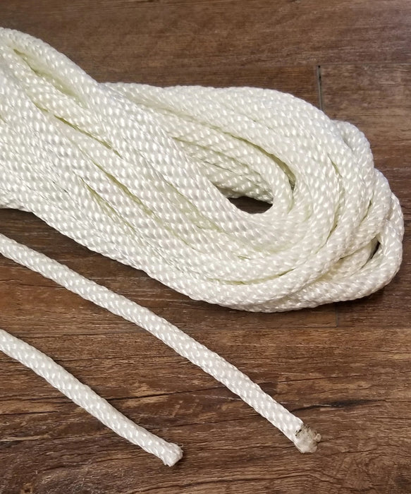 3/8" White Nylon Halyard by the Foot