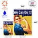 We Can Do It Garden Flag dimensions