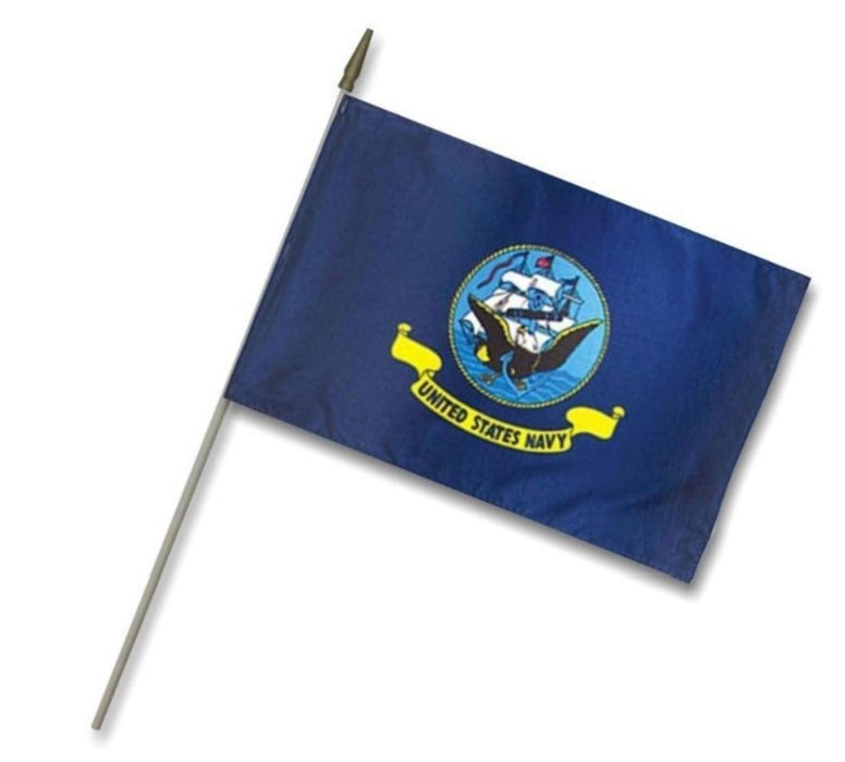 12x18" US Navy Logo Stick Flag