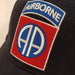 AIRBORNE LOGO ON THE HAT WITH 82ND AIRBORNE ON THE BRIM