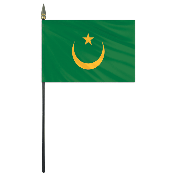 4x6" Historical Mauritania Stick Flag