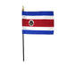 8x12" Costa Rica Stick Flag