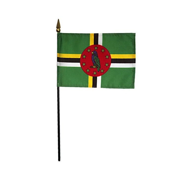 4x6" Dominica Stick Flag