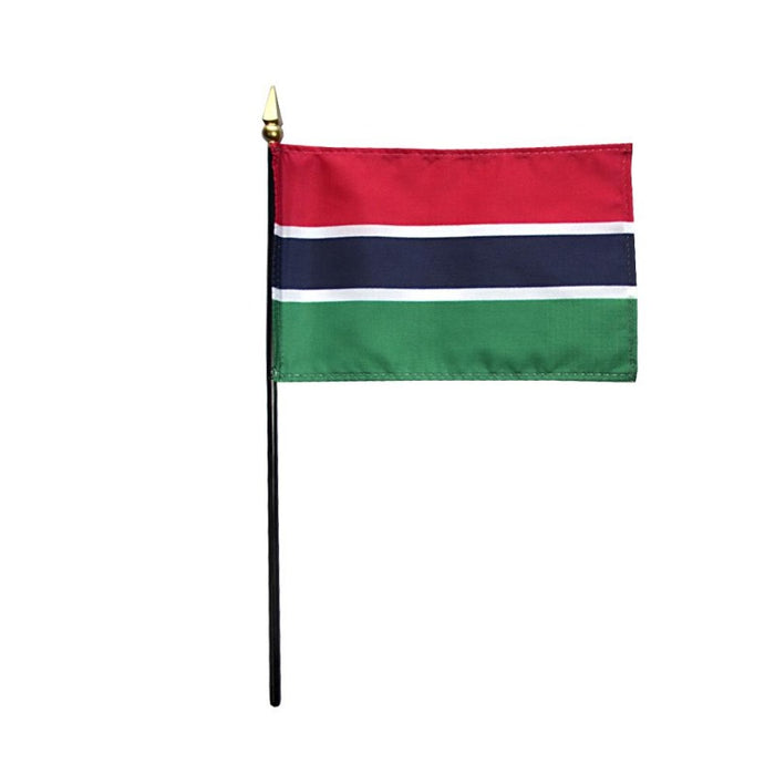 4x6" Gambia Stick Flag