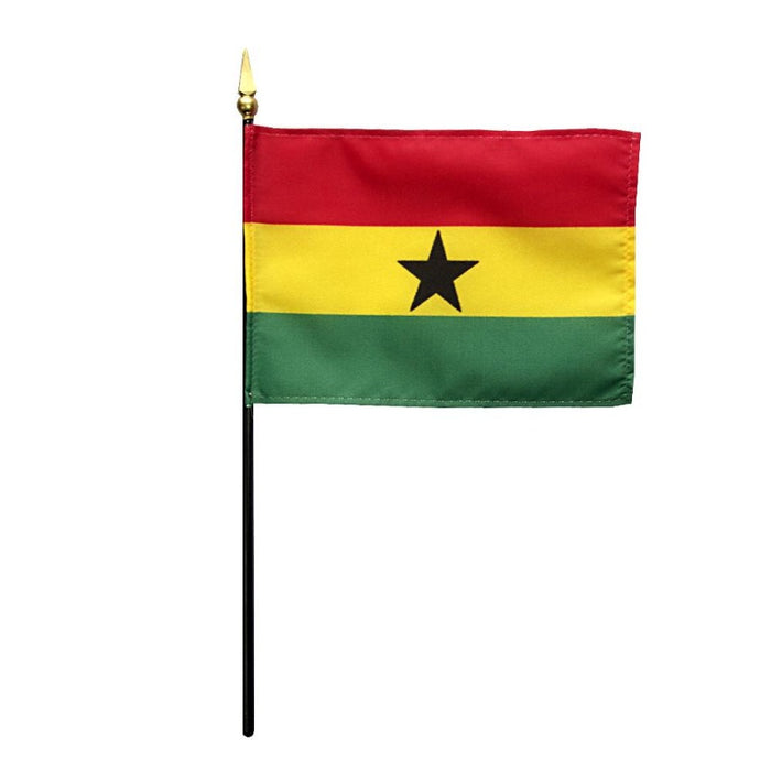 4x6" Ghana Stick Flag