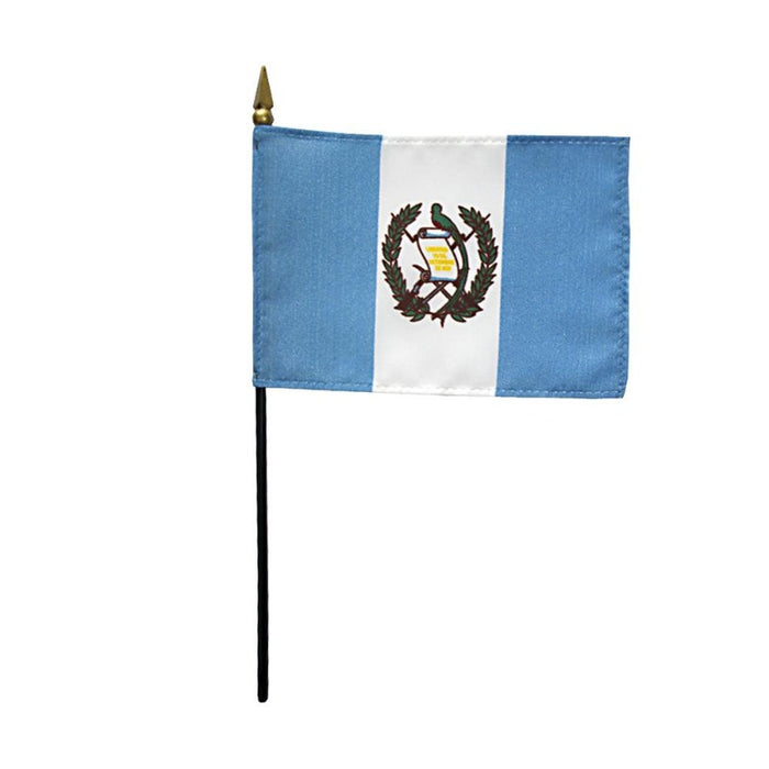 4x6" Guatemala Stick Flag