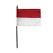 4x6" Indonesia Stick Flag