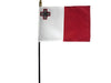 4x6" Malta Stick Flag