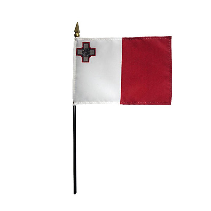 4x6" Malta Stick Flag