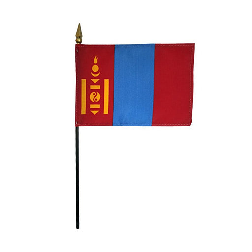 4x6" Mongolia Stick Flag