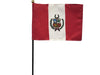 8x12" Peru Stick Flag