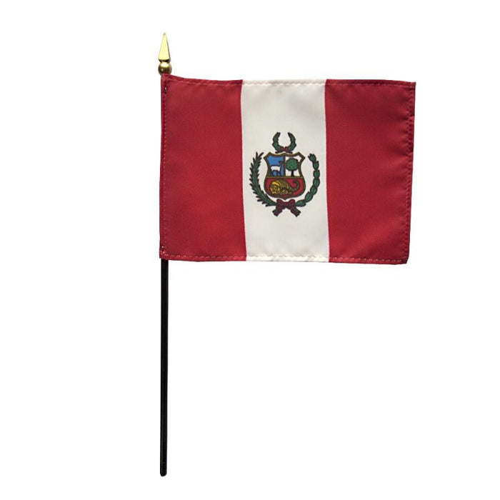 4x6" Peru Stick Flag