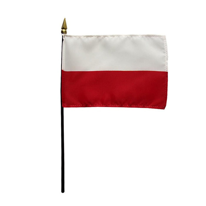 4x6" Poland Stick Flag