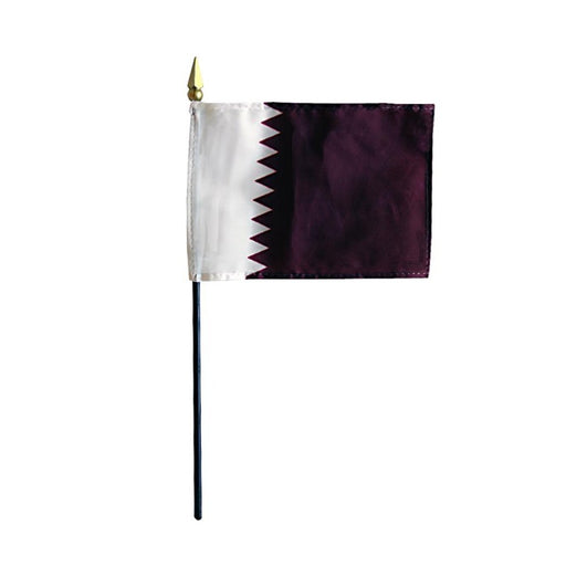 4x6" Qatar Stick Flag