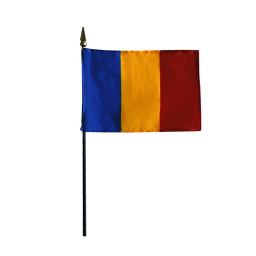 4x6" Romania Stick Flag