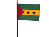 4x6" São Tomé and Príncipe Stick Flag