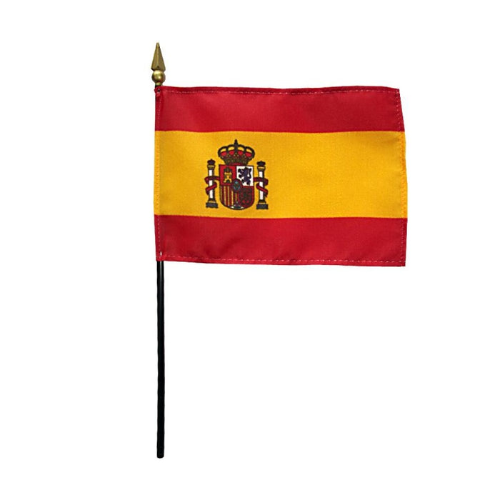 4x6" Spain Stick Flag