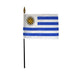 8x12" Uruguay Stick Flag