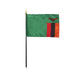 4x6" Zambia Stick Flag