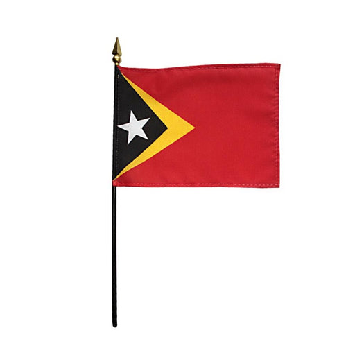 4x6" East Timor Stick Flag