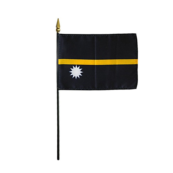 4x6" Nauru Stick Flag