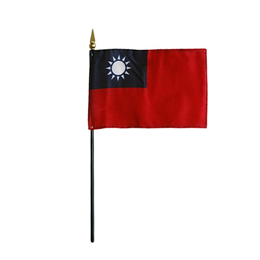 4x6" Taiwan Stick Flag
