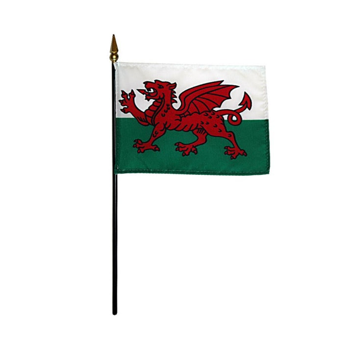4x6" Wales Stick Flag