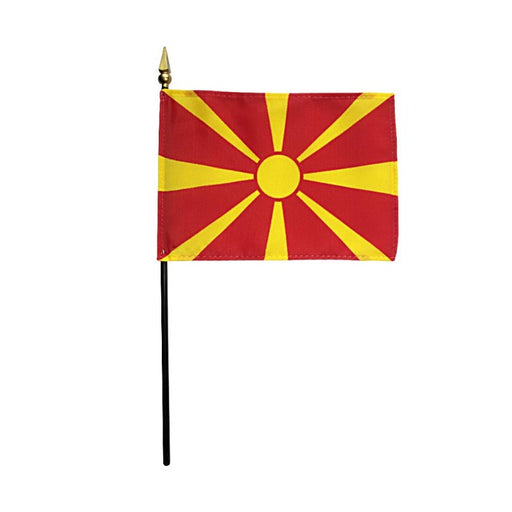 4x6" Macedonia Stick Flag