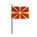 4x6" Macedonia Stick Flag