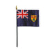 4x6" Turks and Caicos Islands Stick Flag
