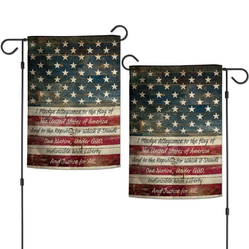 Pledge of Allegiance Garden Flag