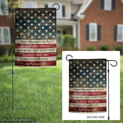 Pledge of Allegiance Garden Flag
