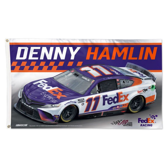 3x5' NASCAR Denny Hamlin Polyester Flag