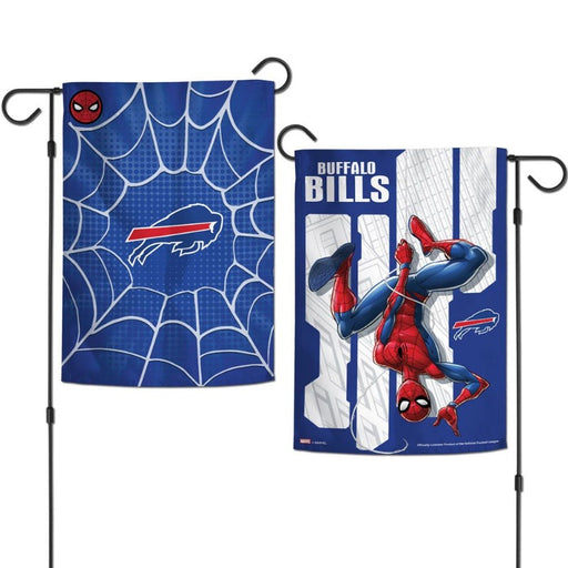 Buffalo Bills Spider-Man Garden Flag