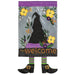 Welcome Witch Crazy Legs Applique Garden Flag